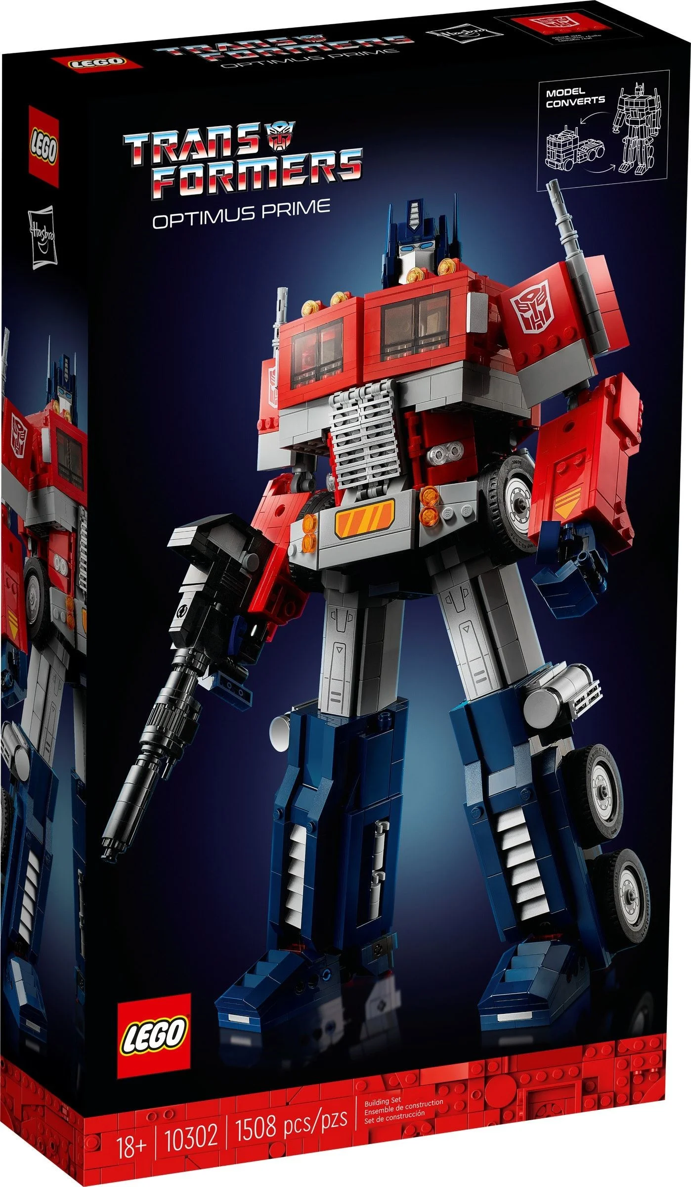 LEGO® 10302 Zestaw klocków Lego Icons Optimus Prime