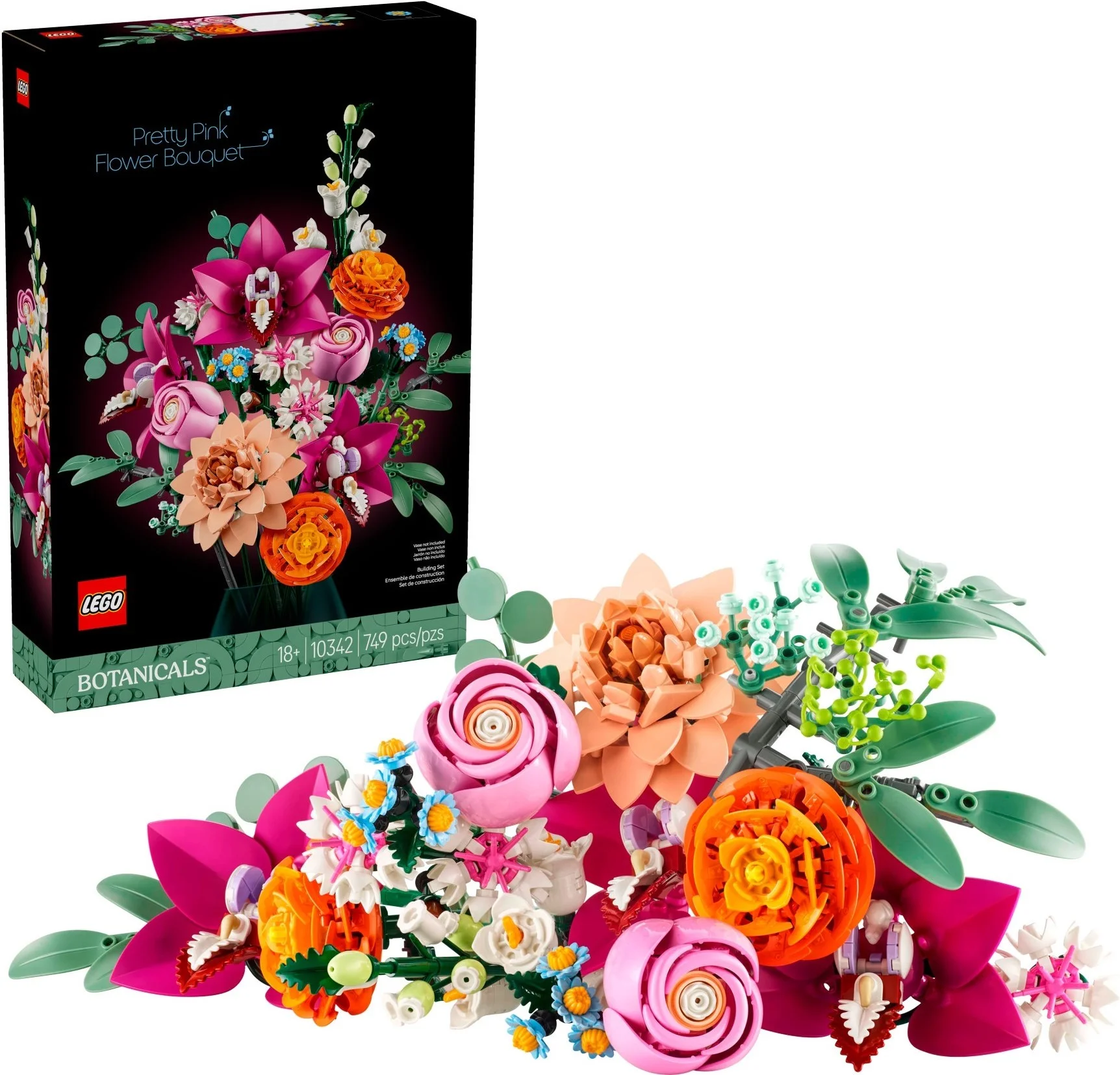 LEGO® 10342 Piękny bukiet różowych kwiatów - zdjęcie 5