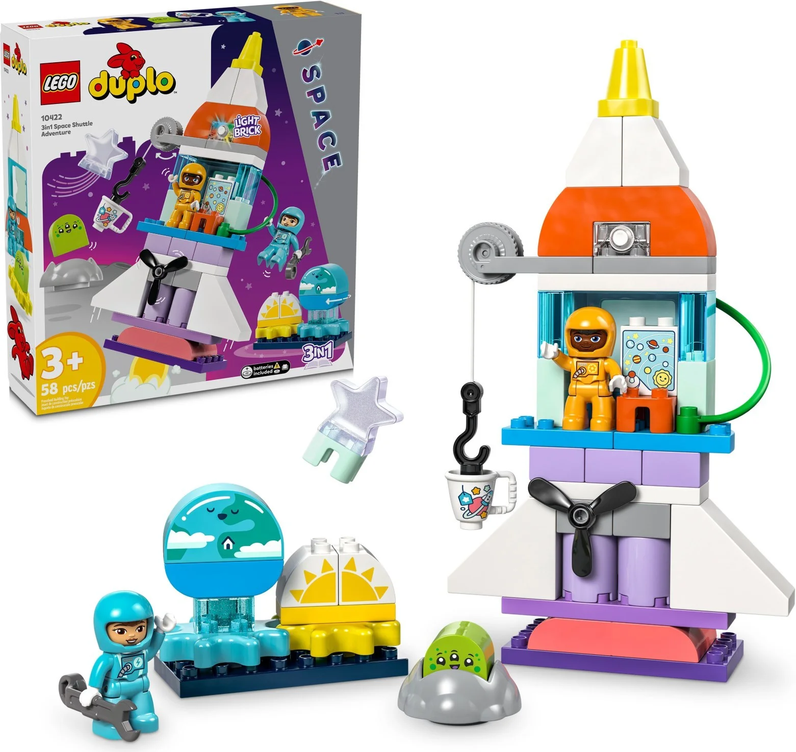 LEGO® 10422 Przygoda w promie kosmicznym 3 w 1 - zdjęcie 2