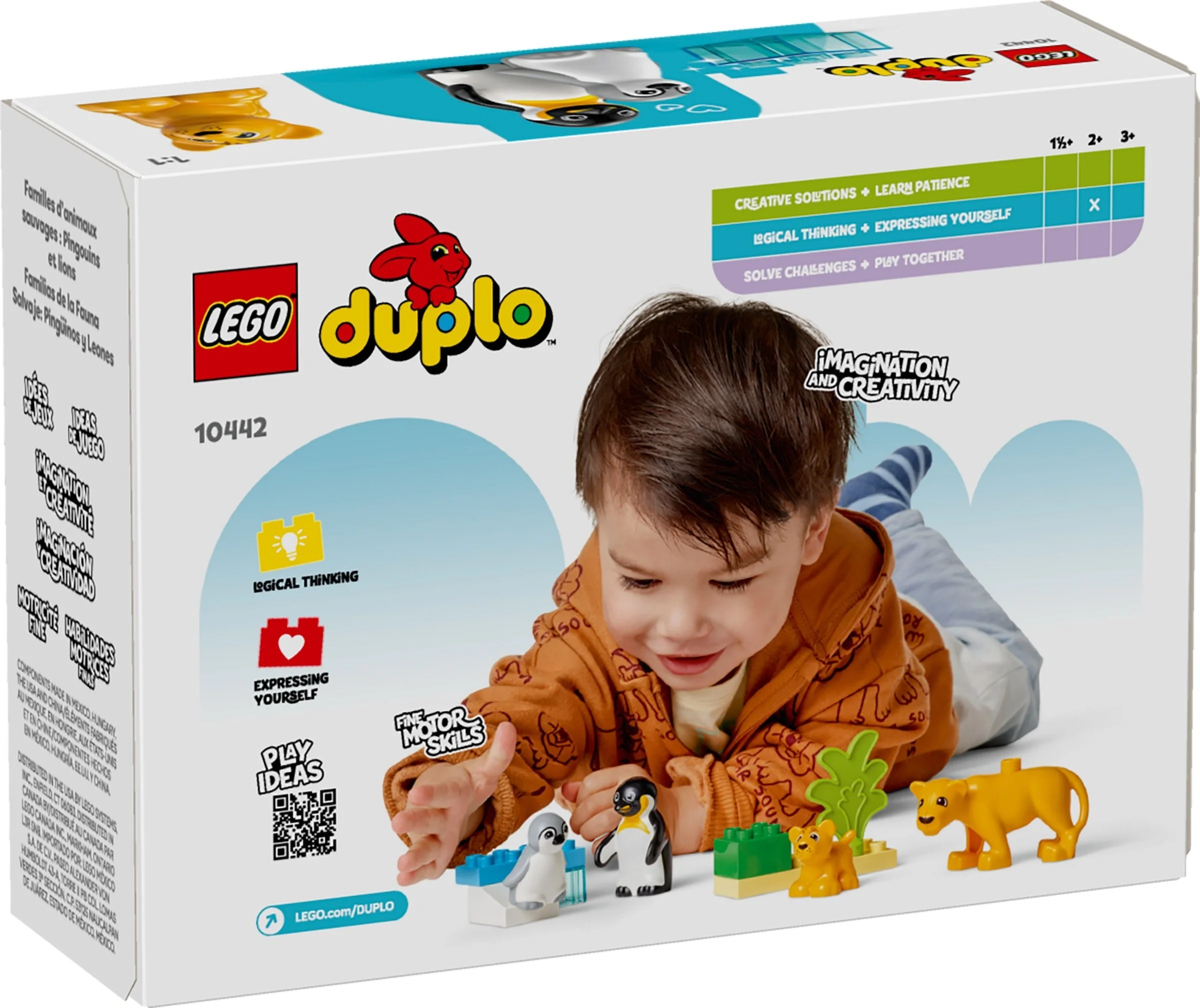 LEGO® 10442 Rodziny dzikich zwierząt: pingwiny i lwy - zdjęcie 2