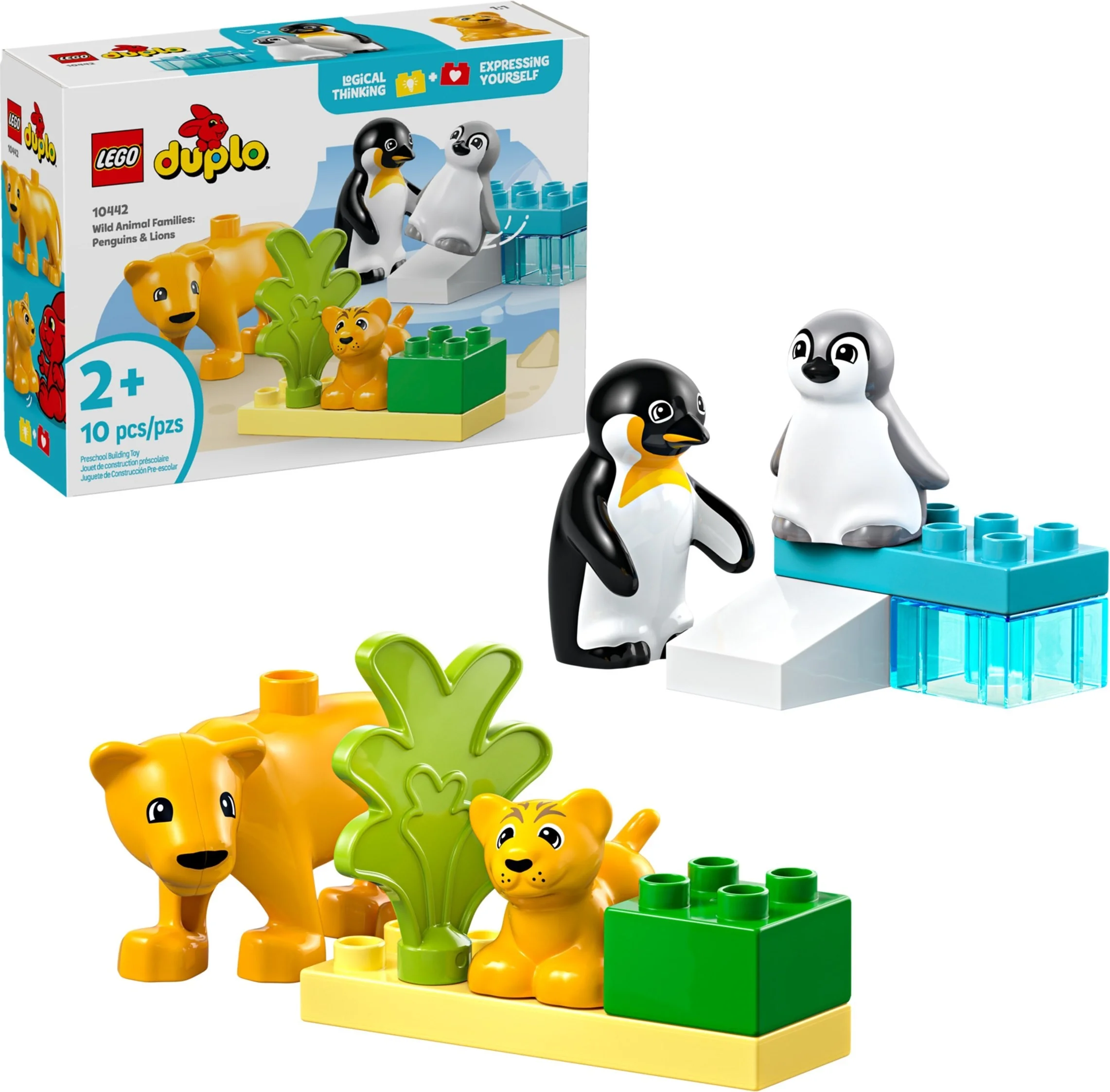 LEGO® 10442 Rodziny dzikich zwierząt: pingwiny i lwy - zdjęcie 3