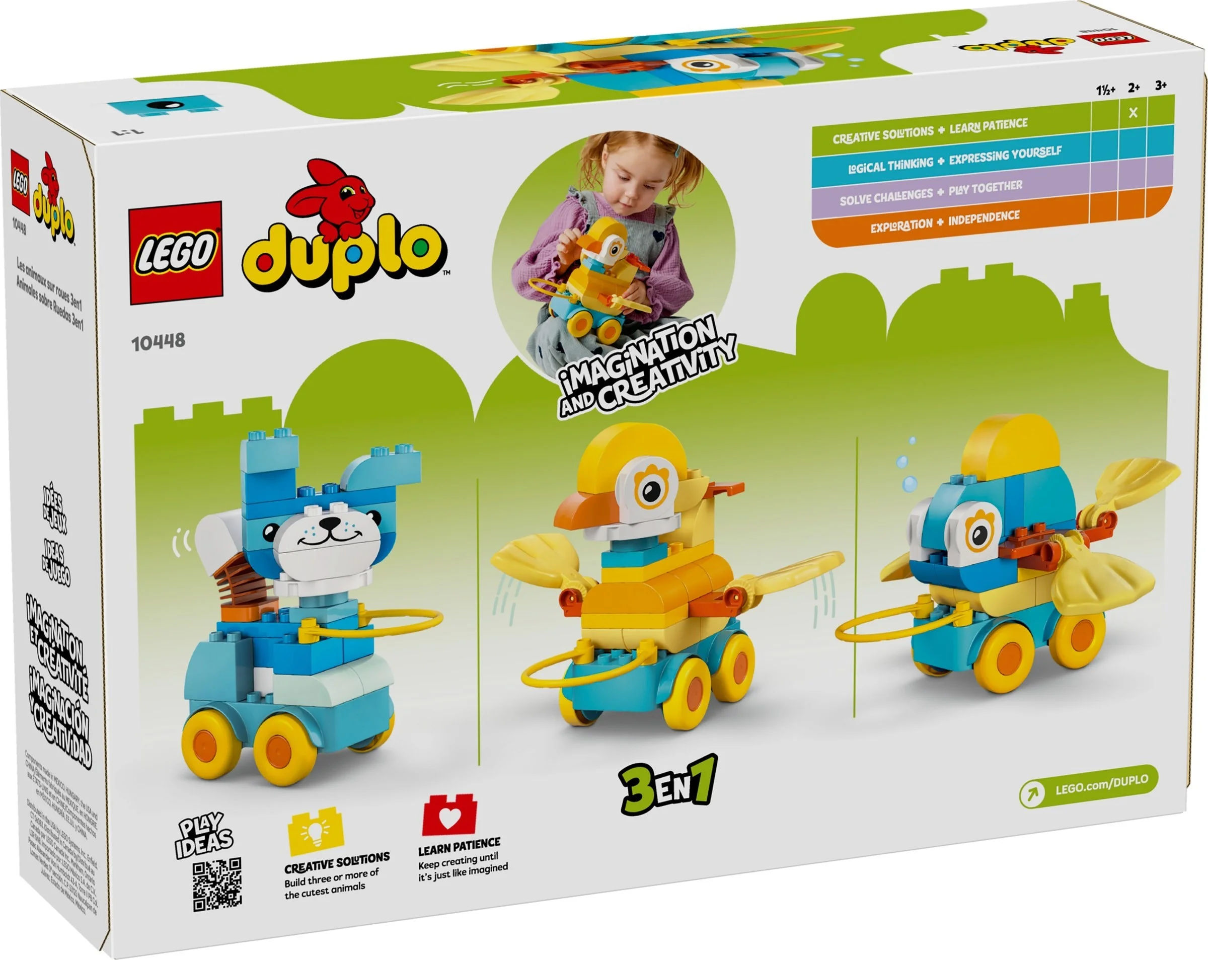 LEGO® 10448 3 w 1 Zwierzątka na kółkach - zdjęcie 2