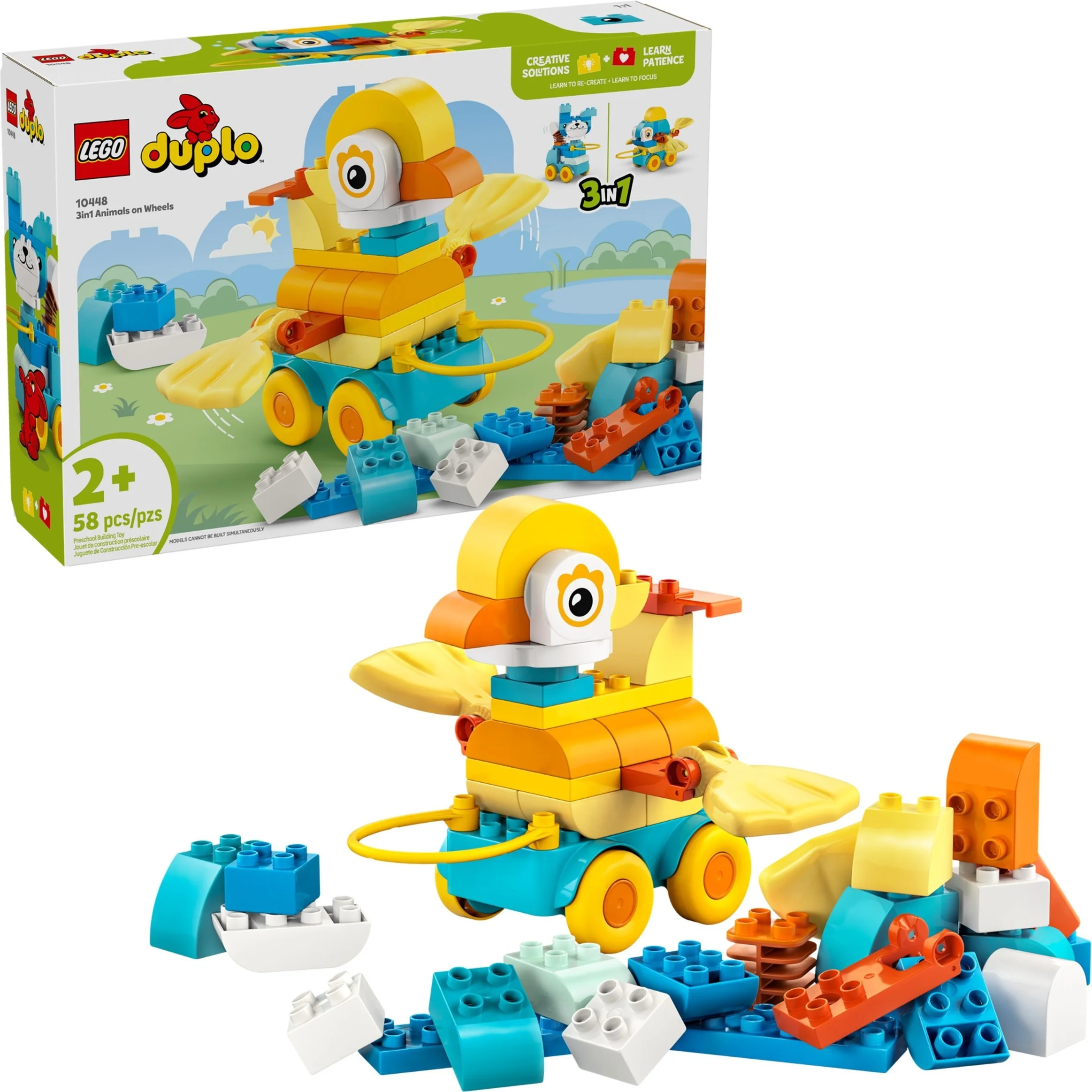 LEGO® 10448 3 w 1 Zwierzątka na kółkach - zdjęcie 3