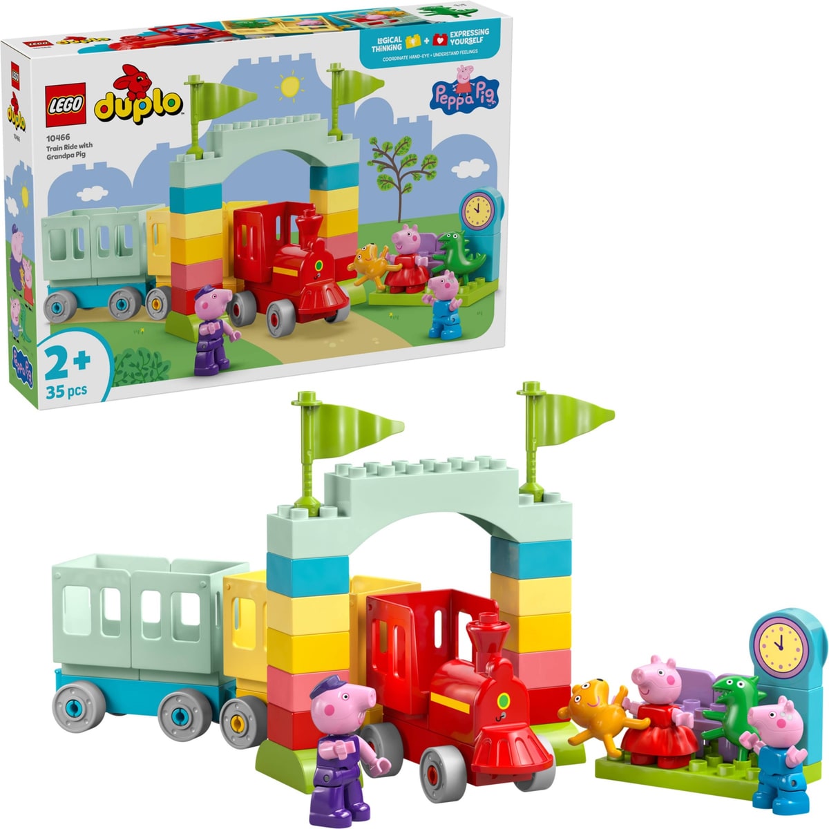 LEGO® 10466 Podróż pociągiem z Dziadkiem Świnką - zdjęcie 5