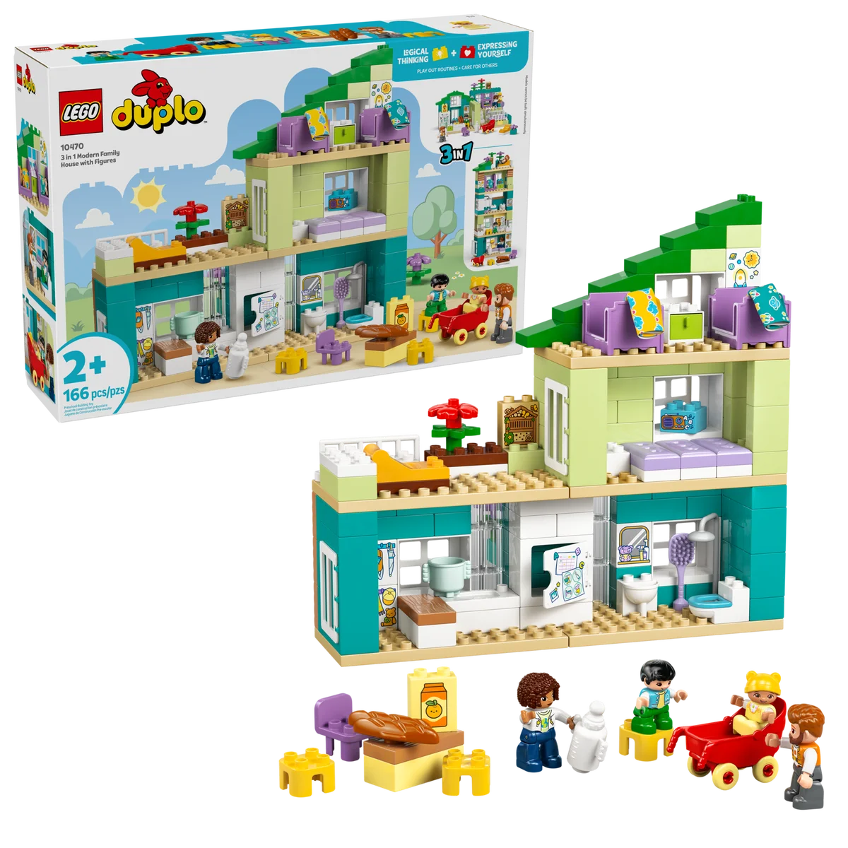 LEGO® 10470 Nowoczesny Dom Rodzinny 3w1 z Figurkami - zdjęcie 8