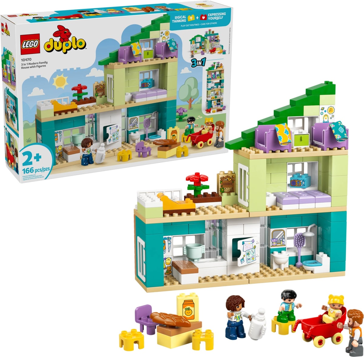 LEGO® 10470 Nowoczesny dom rodzinny 3 w 1 z figurkami - zdjęcie 5