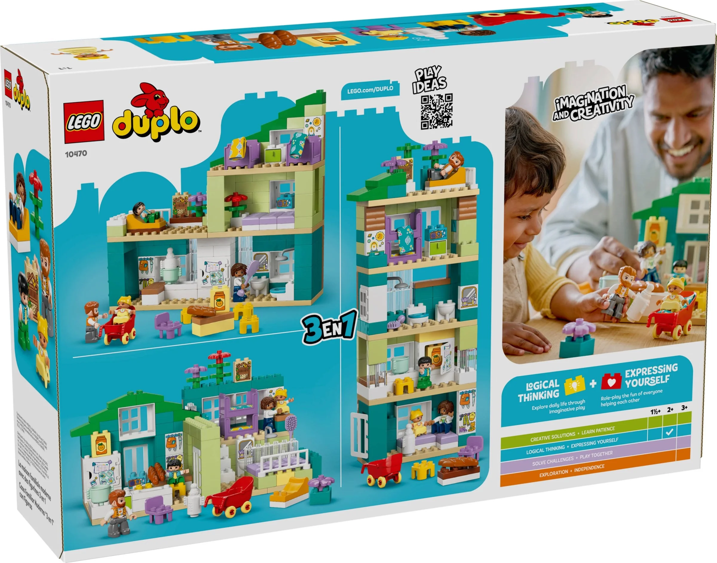 LEGO® 10470 Nowoczesny Dom Rodzinny 3w1 z Figurkami - zdjęcie 27