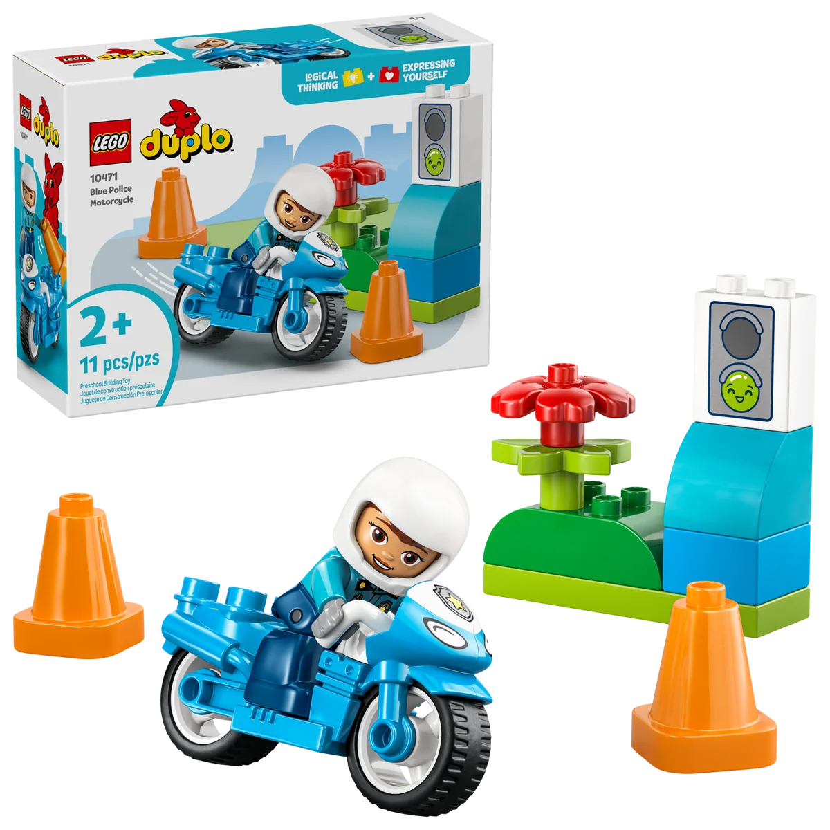 LEGO® 10471 Niebieski motocykl policyjny - zdjęcie 17