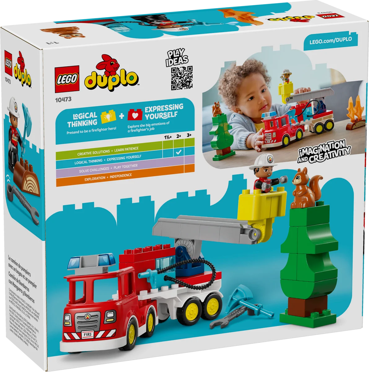 LEGO® 10473 Wóz strażacki z wężem i strażakiem - zdjęcie 9
