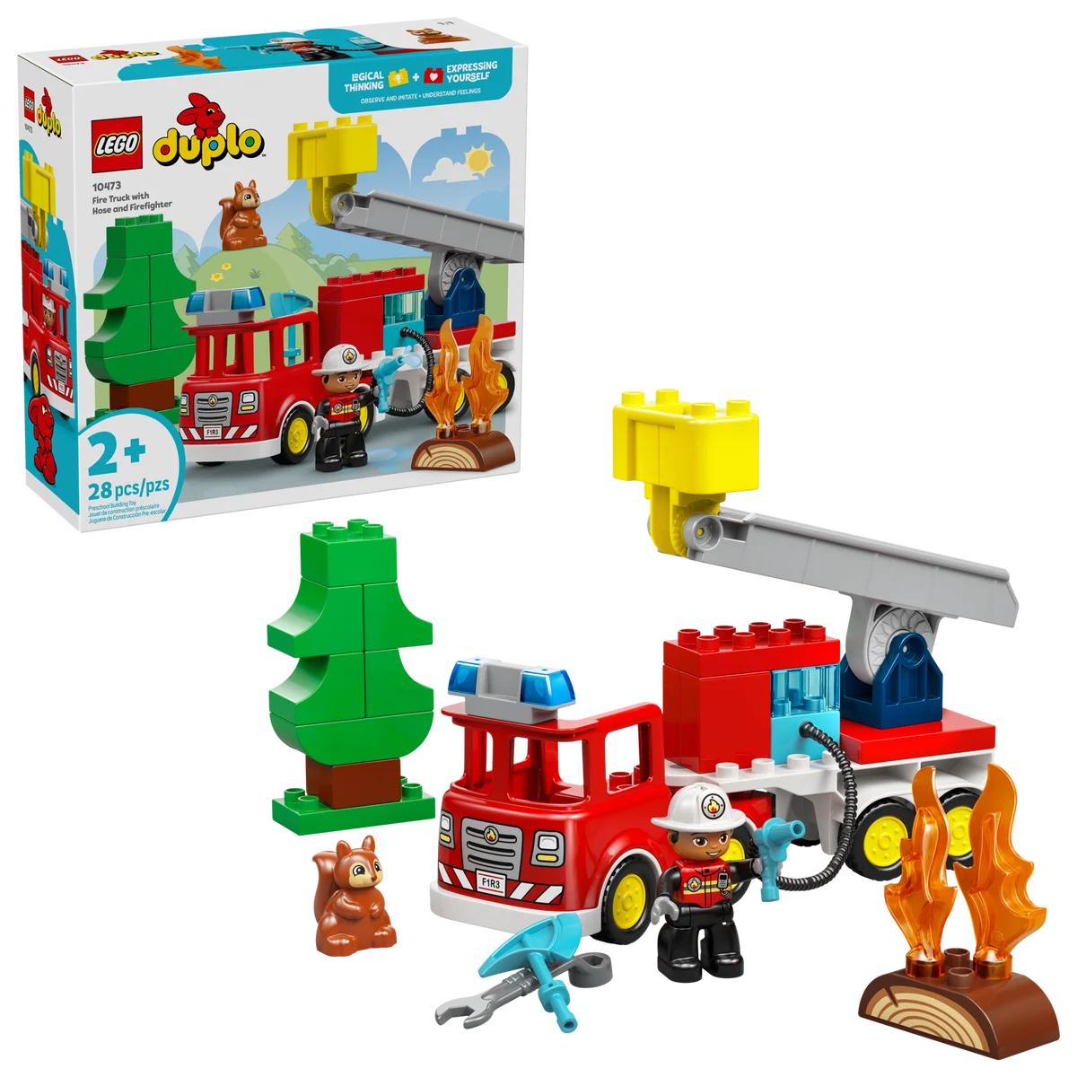 LEGO® 10473 Wóz strażacki z wężem i strażakiem - zdjęcie 13