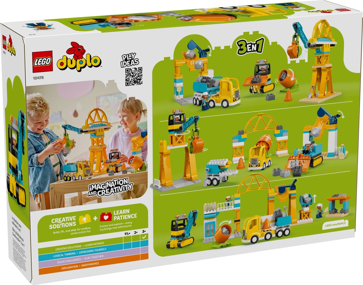 LEGO® 10476 Plac budowy z pojazdami 3 w 1 - zdjęcie 3
