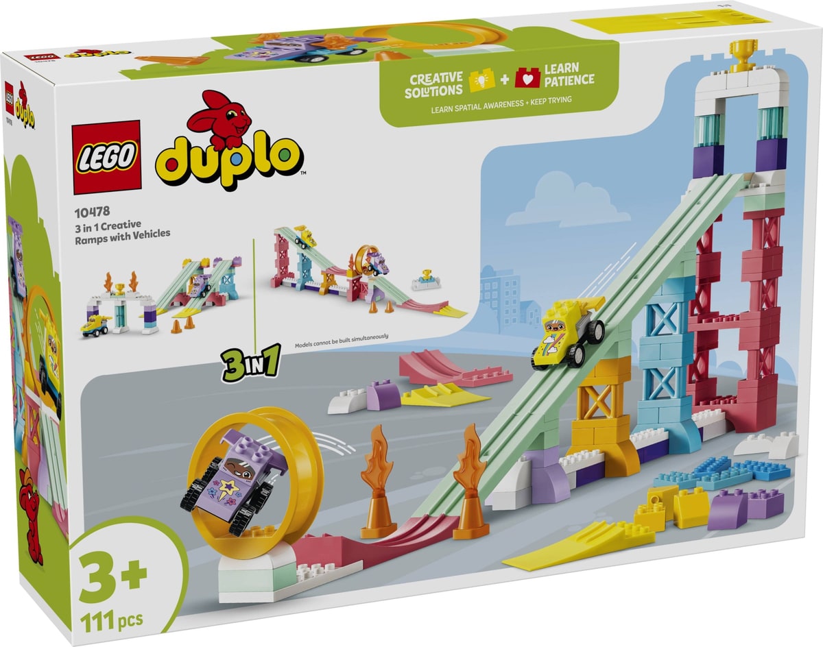 LEGO® 10478 Kreatywne rampy 3 w 1 z pojazdami - zdjęcie 2