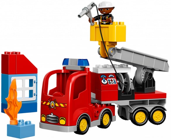 Duplo Wóz Strazacki Strażak Kot Zestaw