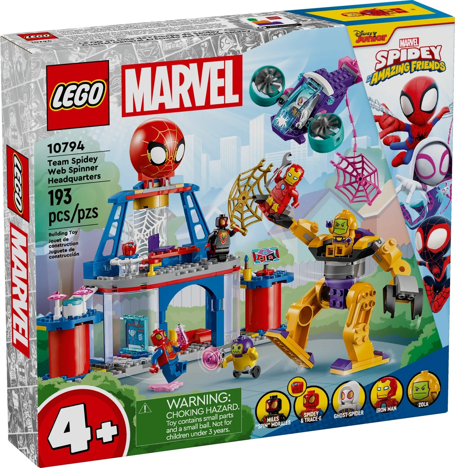 LEGO® 10794 Spidey Siedziba Główna Pajęczej Drużyny Nowy Zestaw