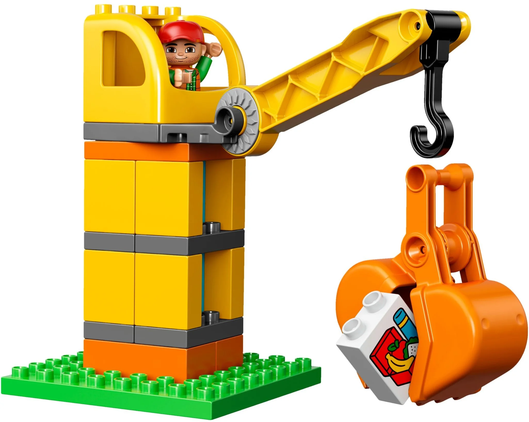 LEGO® 10813 Duplo Wielka Budowa Wywrotka Dźwig - zdjęcie 3