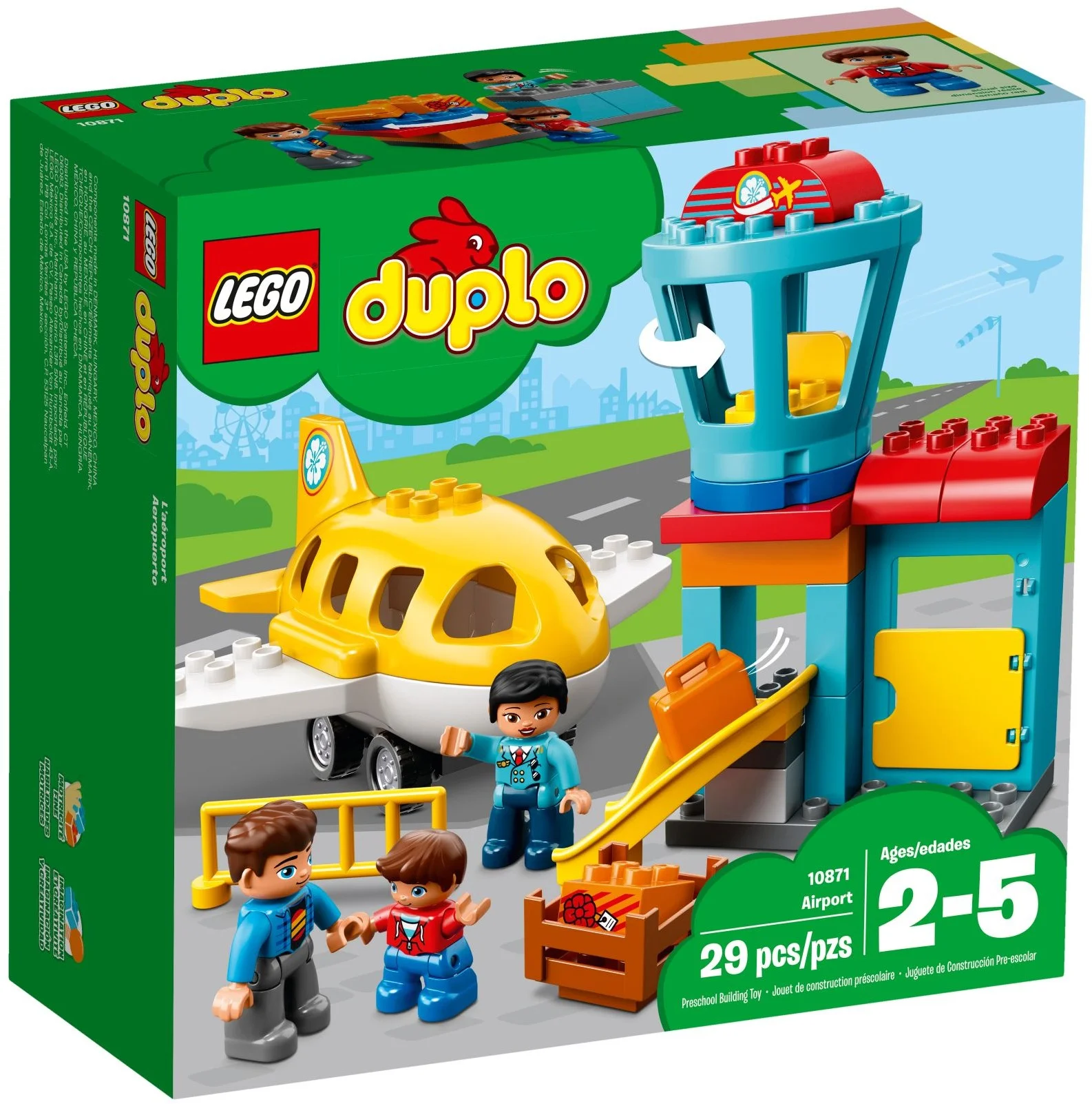 LEGO® 10871 Lotnisko Samolot Pilot Wieża Kontroli Lotów - zdjęcie 2