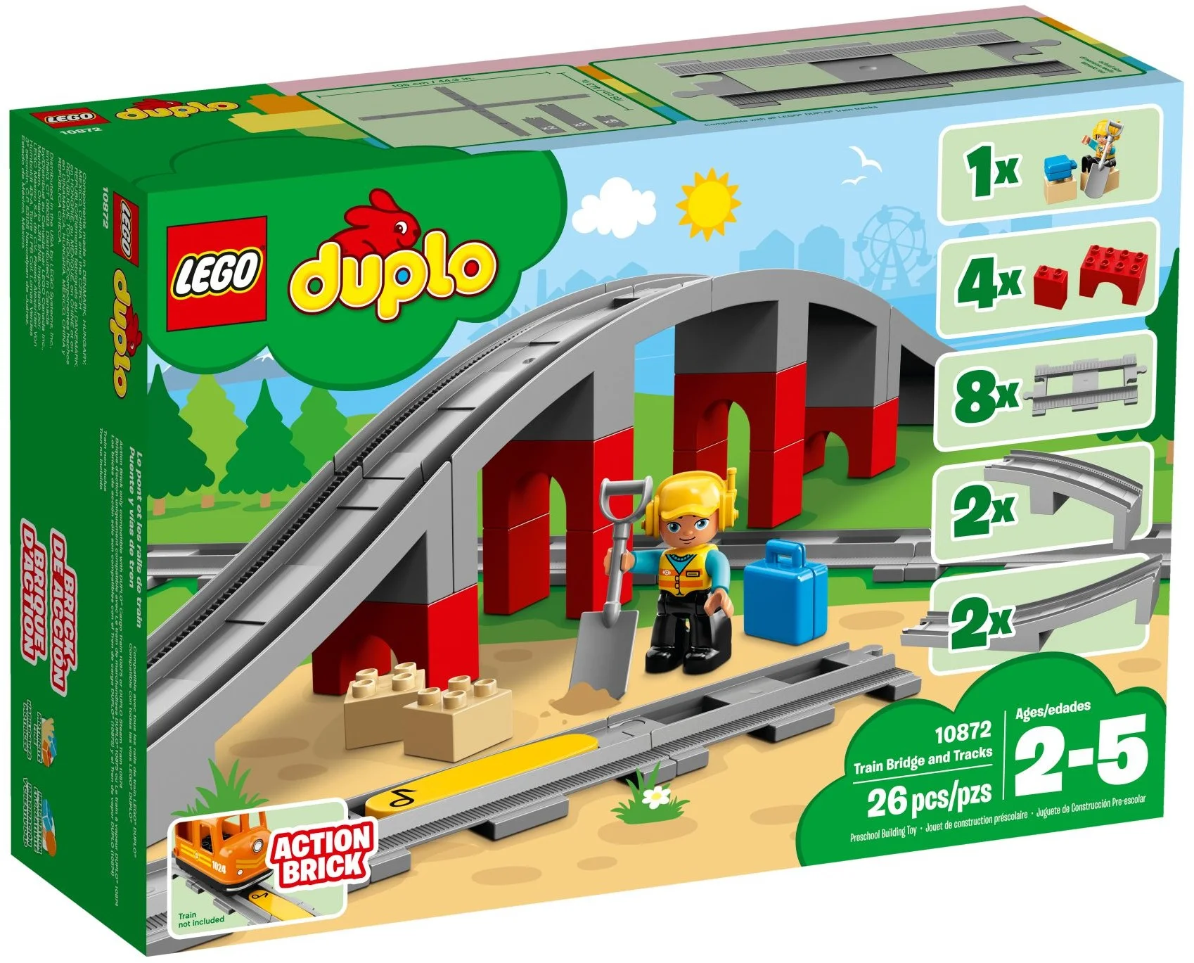 LEGO® 10872 Tory kolejowe i wiadukt - zdjęcie 2