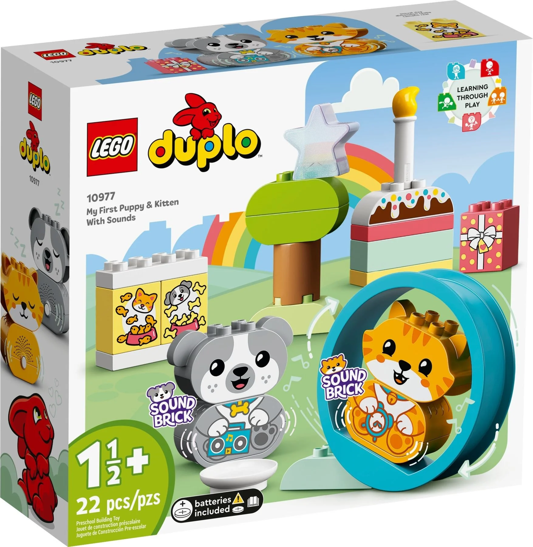 LEGO® 10977 Mój pierwszy szczeniak i kotek z odgłosami