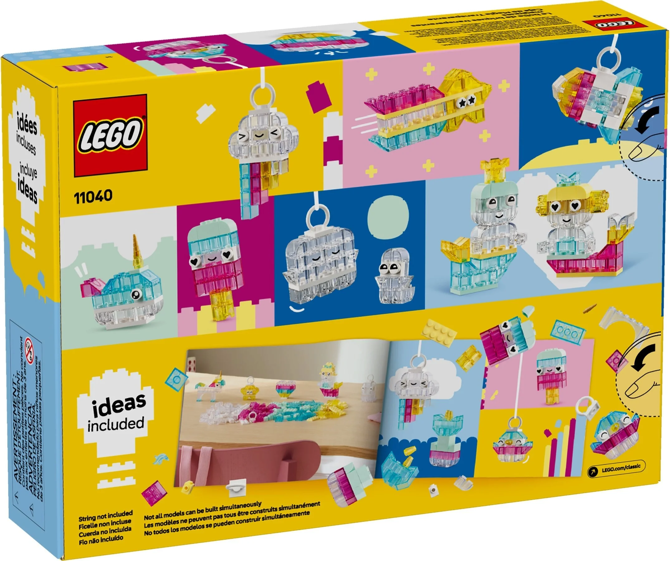 LEGO® 11040 Magiczny zestaw z przezroczystymi klockami - zdjęcie 3