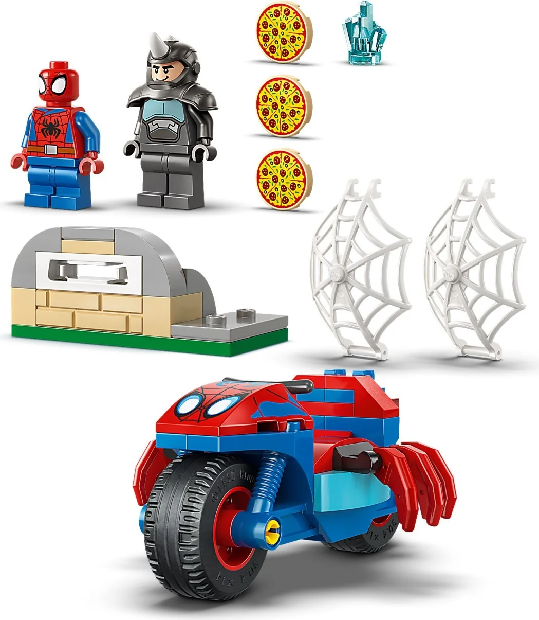LEGO® 11206 Spidey na motocyklu kontra Rhino