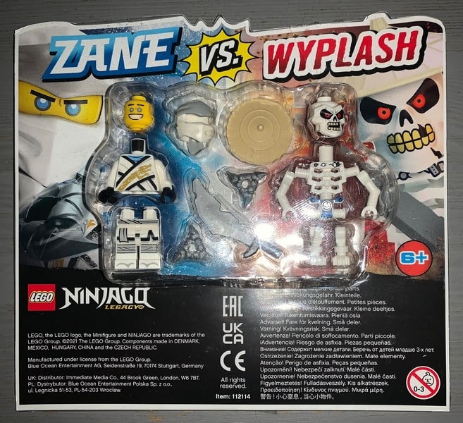 Minifigure Polybag Blister Zane vs. Wyplash #