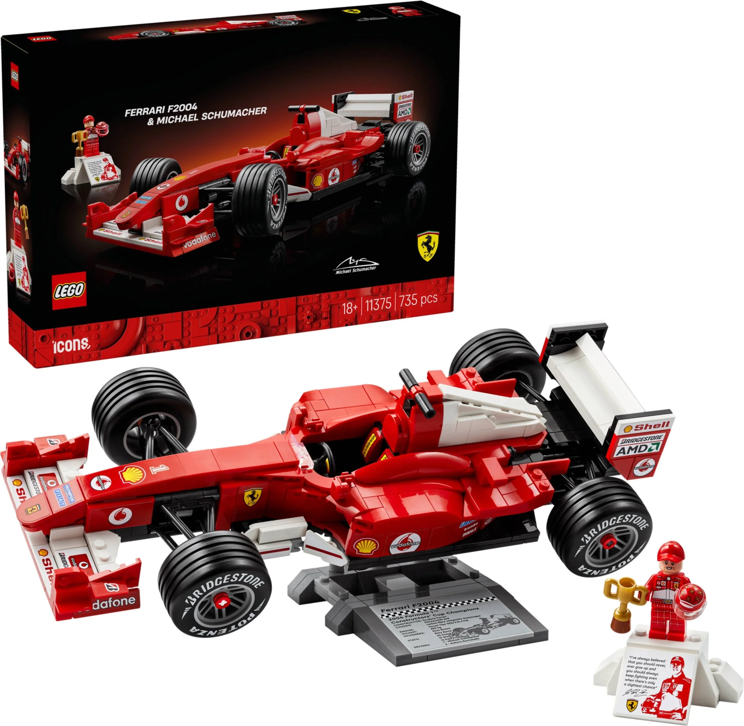 LEGO® 11375 Ferrari F2004 i Michael Schumacher - zdjęcie 1