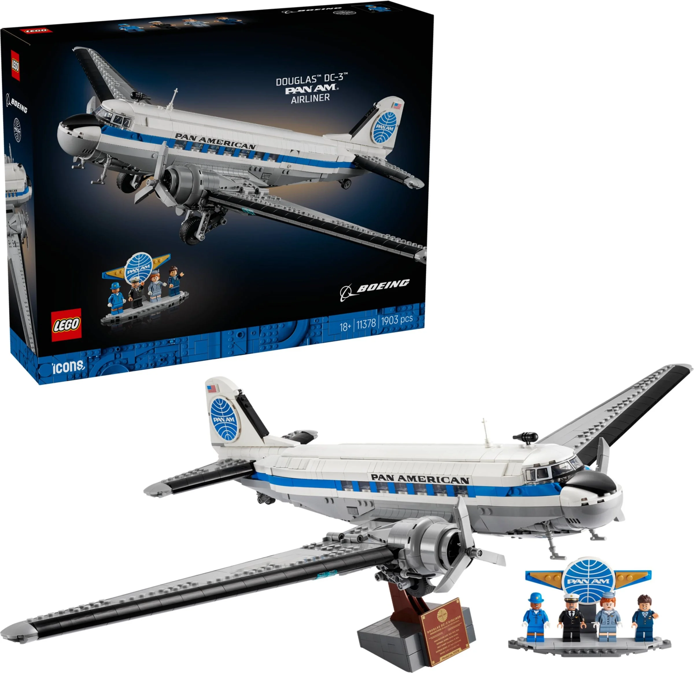 LEGO® 11378 Samolot transportowy Douglas DC-3 Pan Am - zdjęcie 4