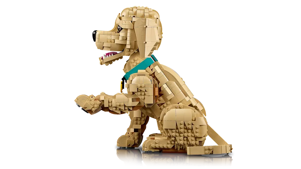 LEGO® 11384 Golden Retriever Puppy Szczeniak golden retriever - zdjęcie 3
