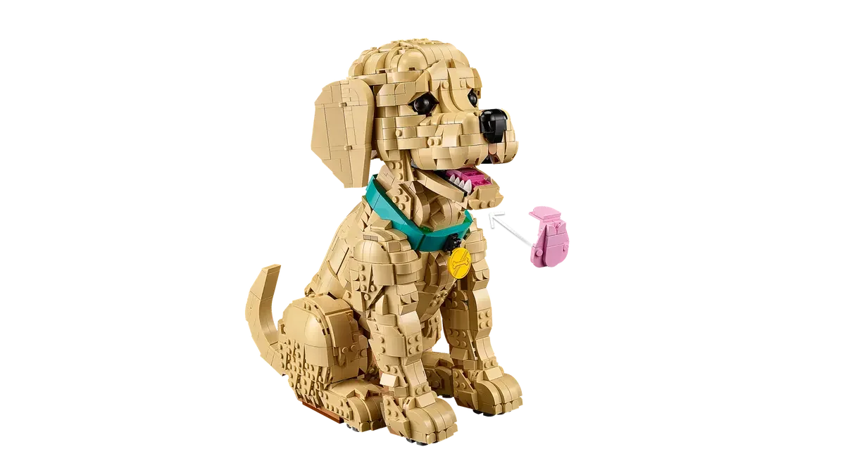 LEGO® 11384 Golden Retriever Puppy Szczeniak golden retriever - zdjęcie 5