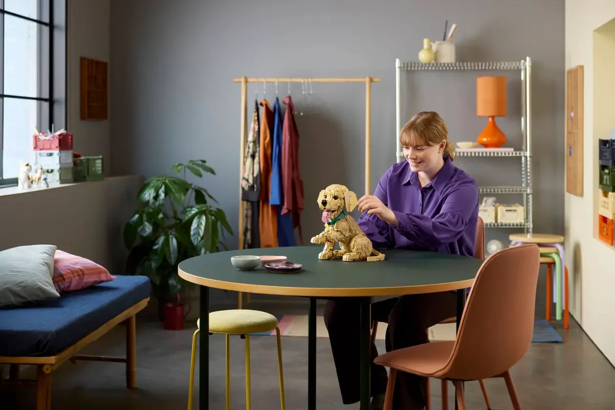 LEGO® 11384 Golden Retriever Puppy Szczeniak golden retriever - zdjęcie 6