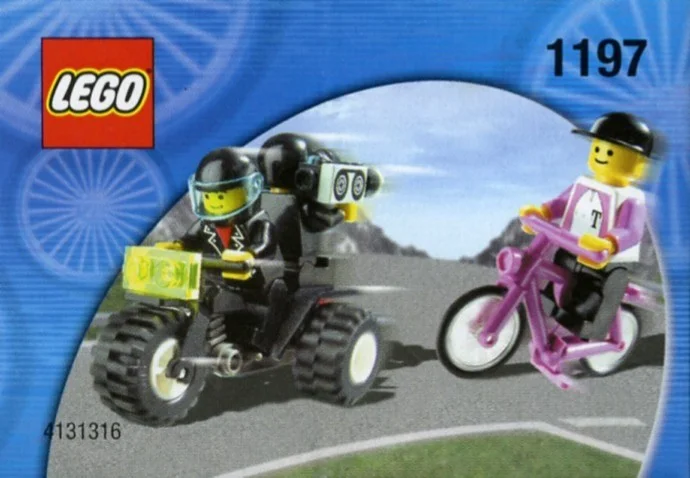 LEGO® 1197 Telekom Race Cyclist and Television Motorbike