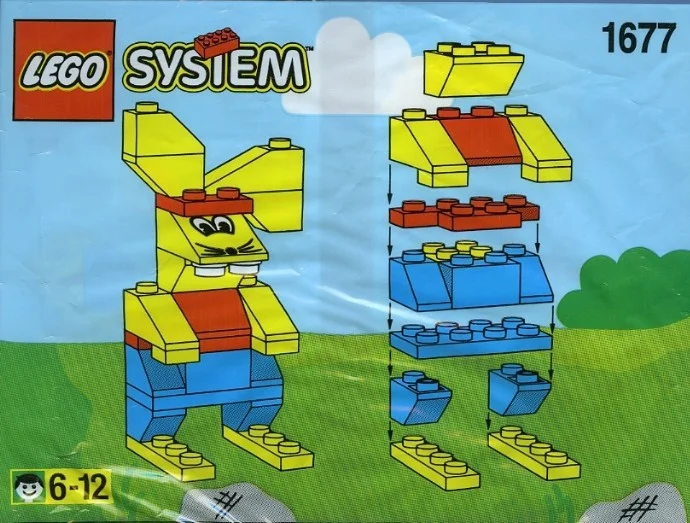 Lego Basic Wielkanoc Zajączek polybag Classic Misb 1990