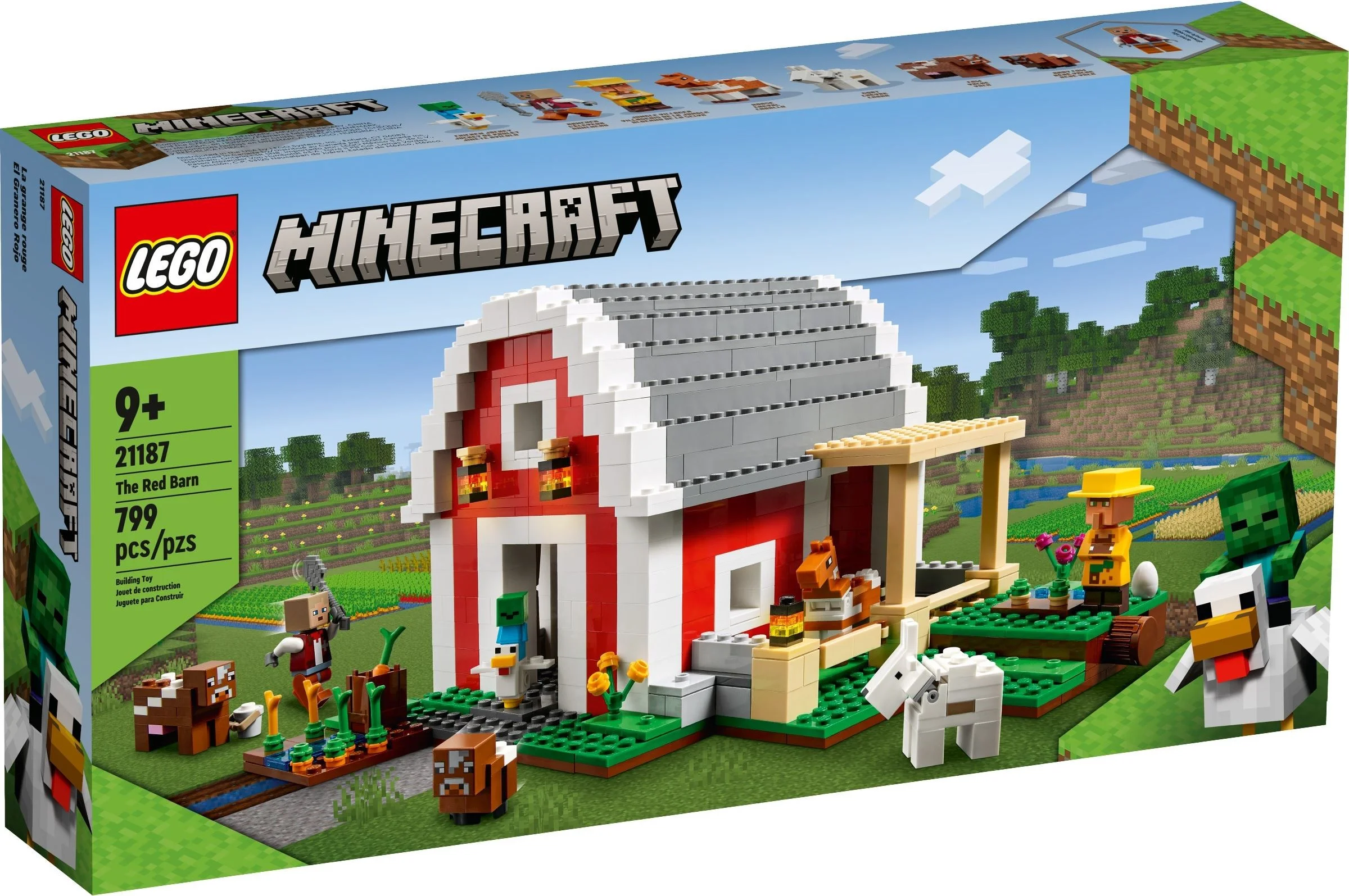 Lego Minecraft Czerwona stodoła
