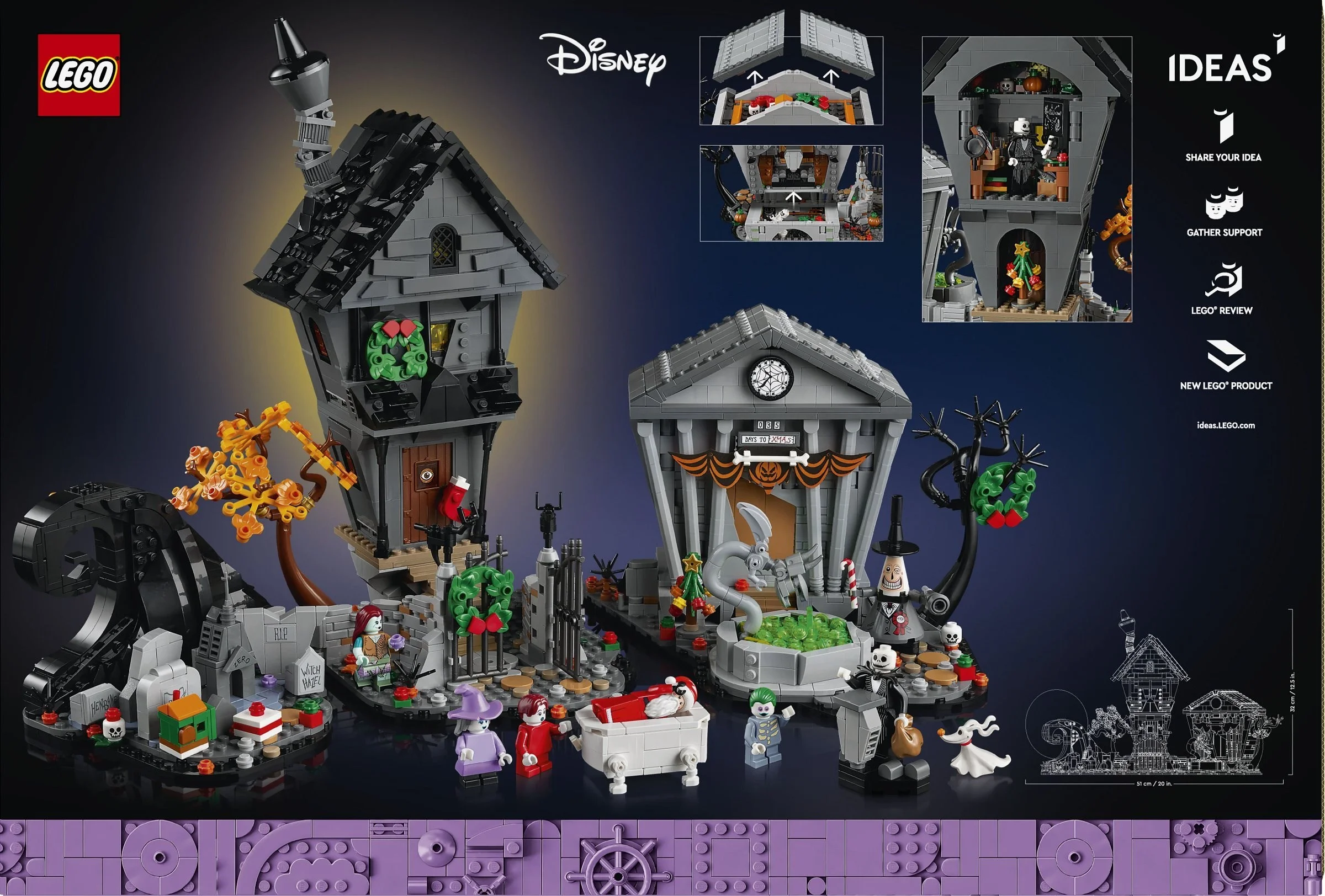 LEGO® 21351 Disney: Miasteczko Halloween Tima Burtona - zdjęcie 5