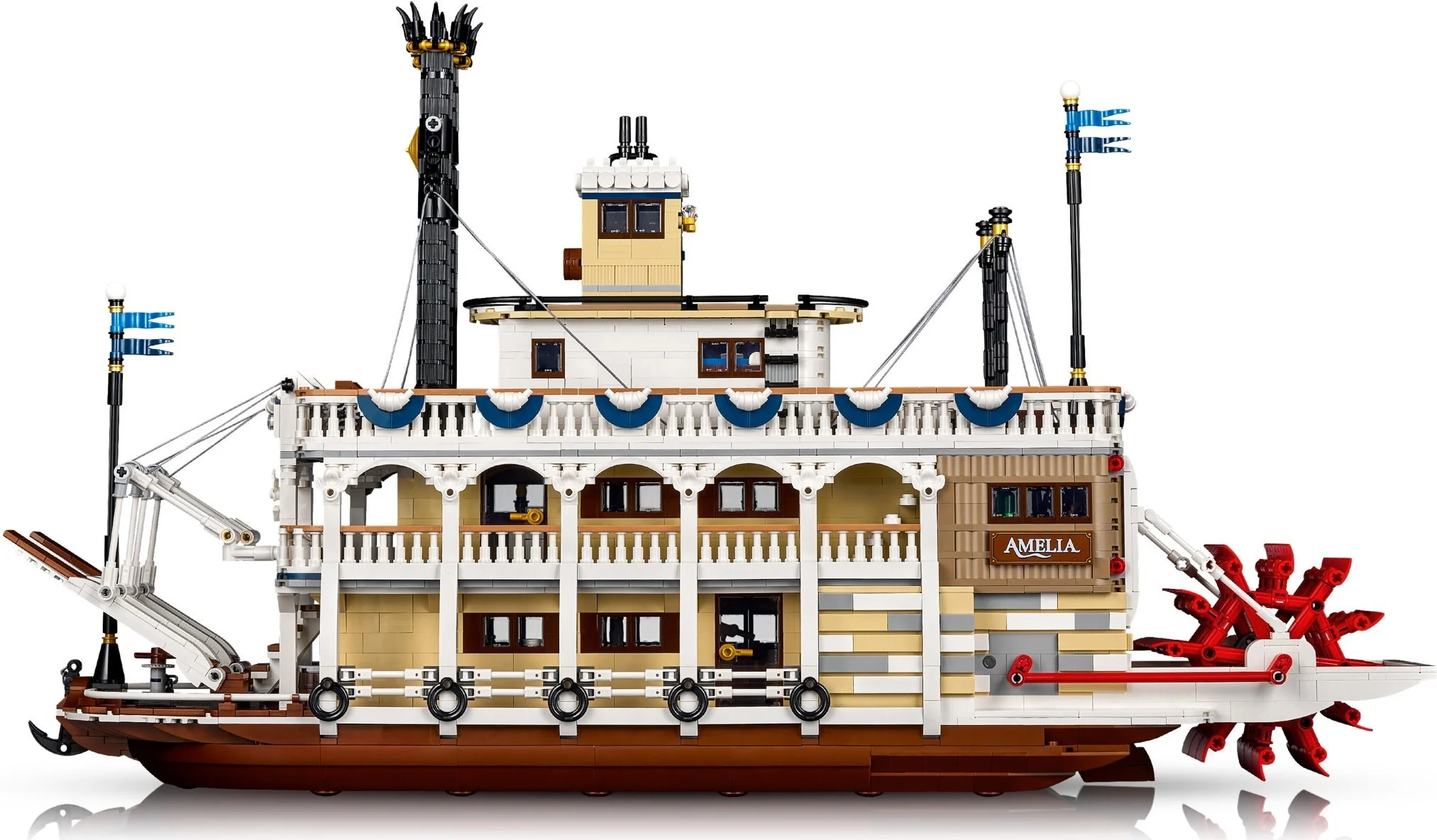 LEGO® 21356 Lego Ideas Parowiec rzeczny Łódź Statek Parowy Klocki - zdjęcie 3