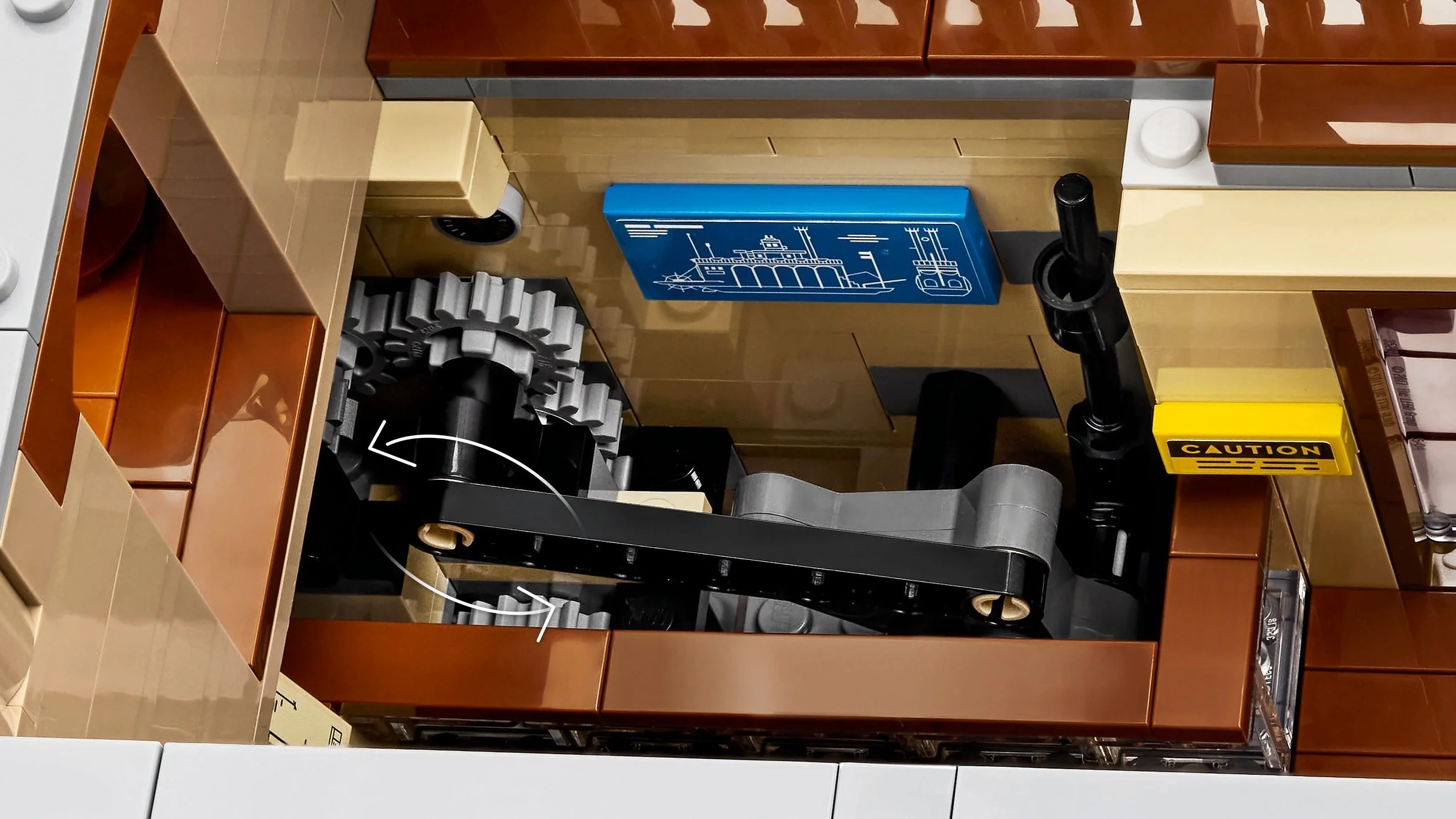 LEGO® 21356 Lego Ideas Parowiec rzeczny Łódź Statek Parowy Klocki - zdjęcie 8