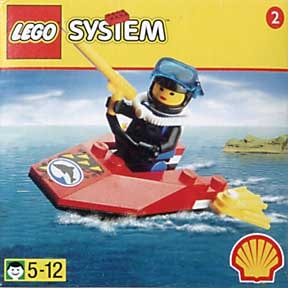 LEGO® 2536 nowy Lego City Skuter Wodny Shell Divers Jet Ski Misb 1998