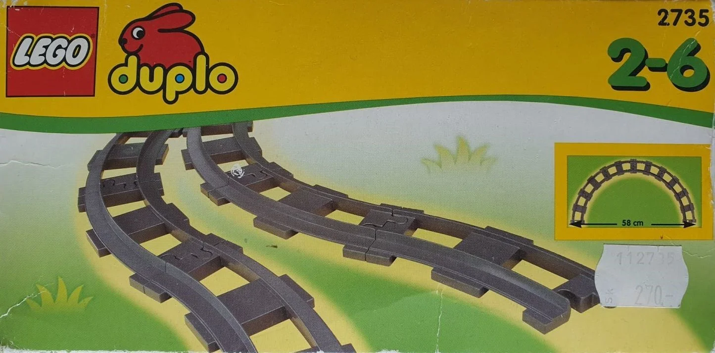 LEGO® 2735 Curved Track (Curved Rails) - zdjęcie 2