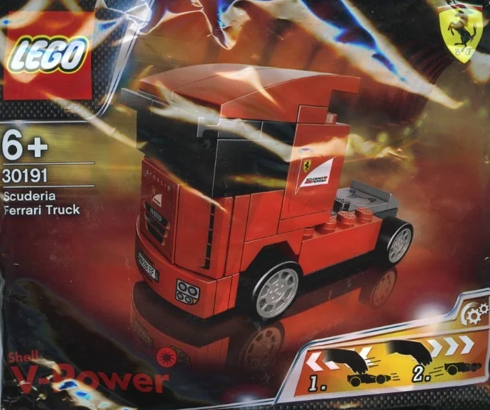 nowy Lego Racers Shell Scuderia Ferrari Truck Misb 2012 shell