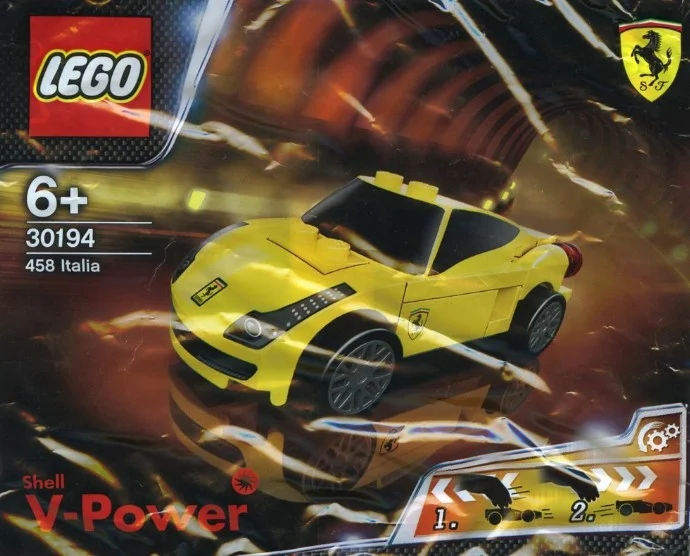 nowy Lego Racers Ferrari 458 Italia Shell Misb 2012