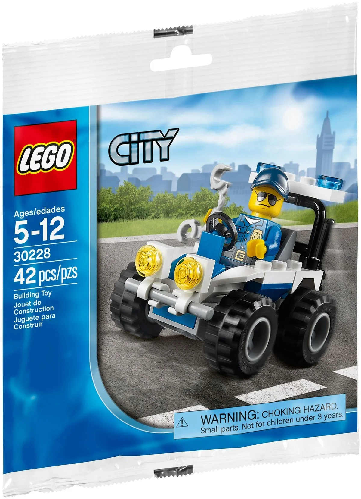 LEGO® 30228 Polybag Saszetka Figurka Quad policyjny cty0465 Nowy - zdjęcie 2