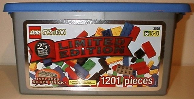 LEGO® 3026 25th Anniversary Silver Tub