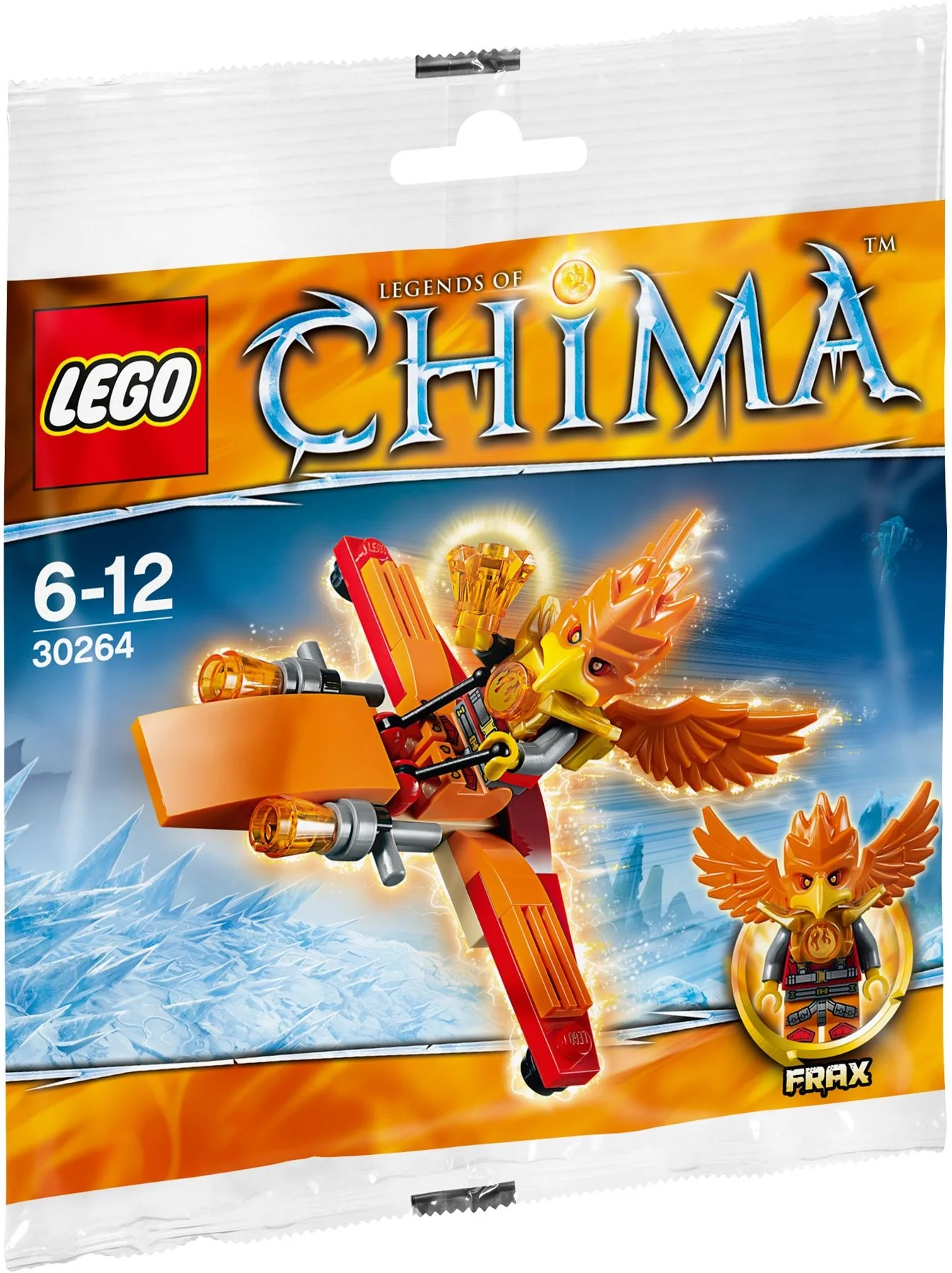 Oryginalne Lego Legends of Chima Latający feniks Fraksa Nowe Klocki