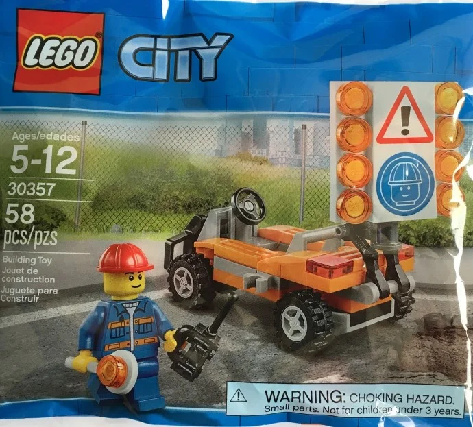 nowy Lego City Robotnik drogowy Misb 2018