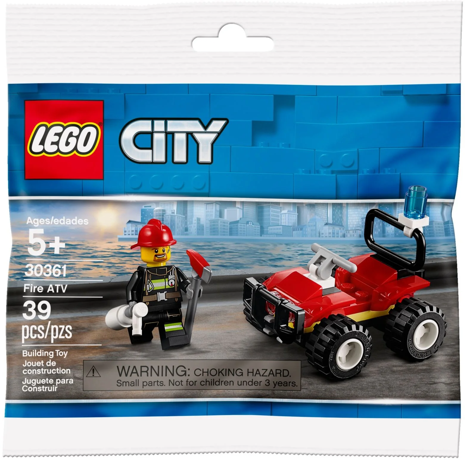 LEGO® 30361 Strażacki Quad Figurka Straż Pożarna Strażak Pojazd - zdjęcie 4