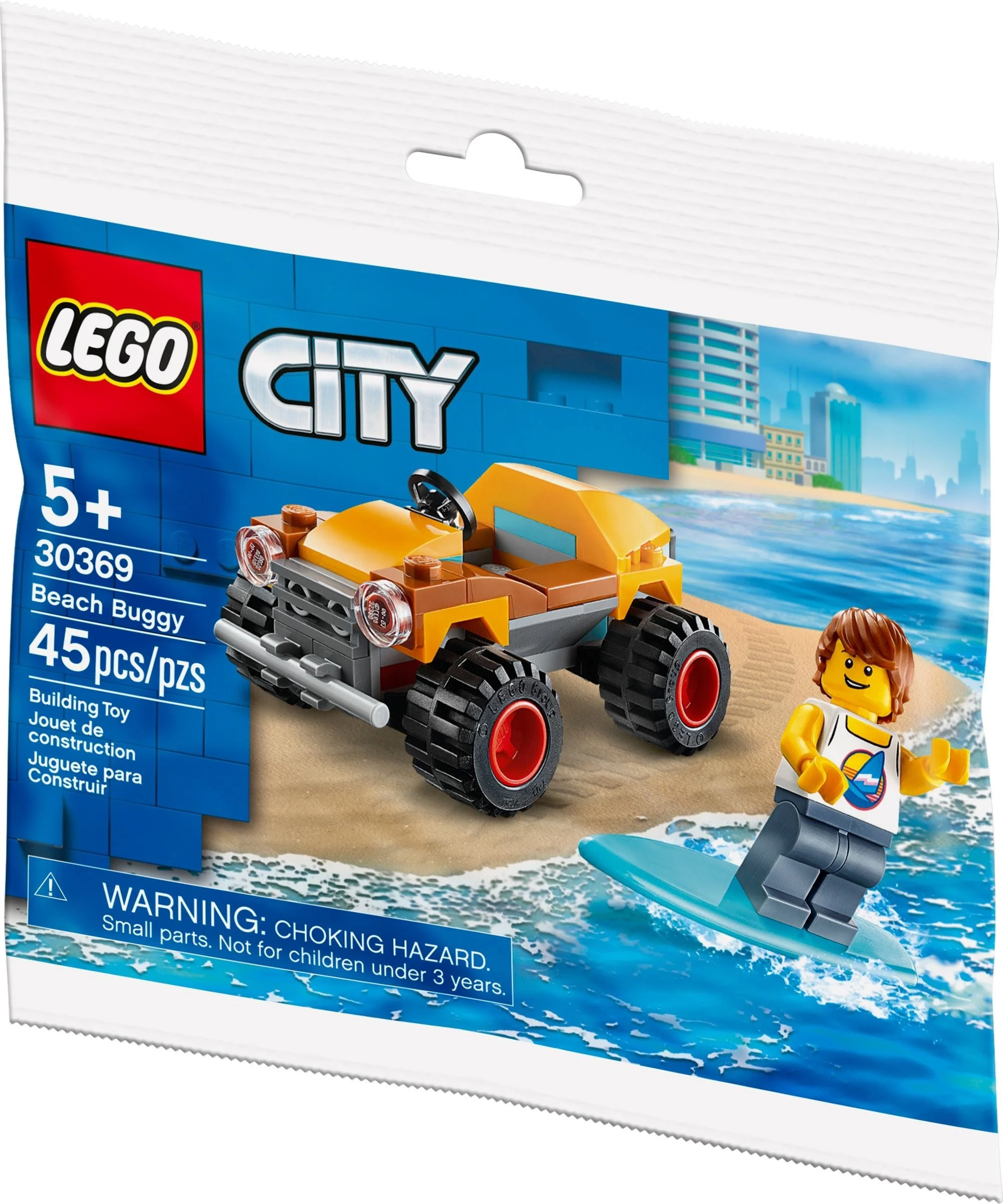 LEGO® 30369 nowy Lego City Łazik plażowy buggy surfer deska surfing Misb 2020 - zdjęcie 2
