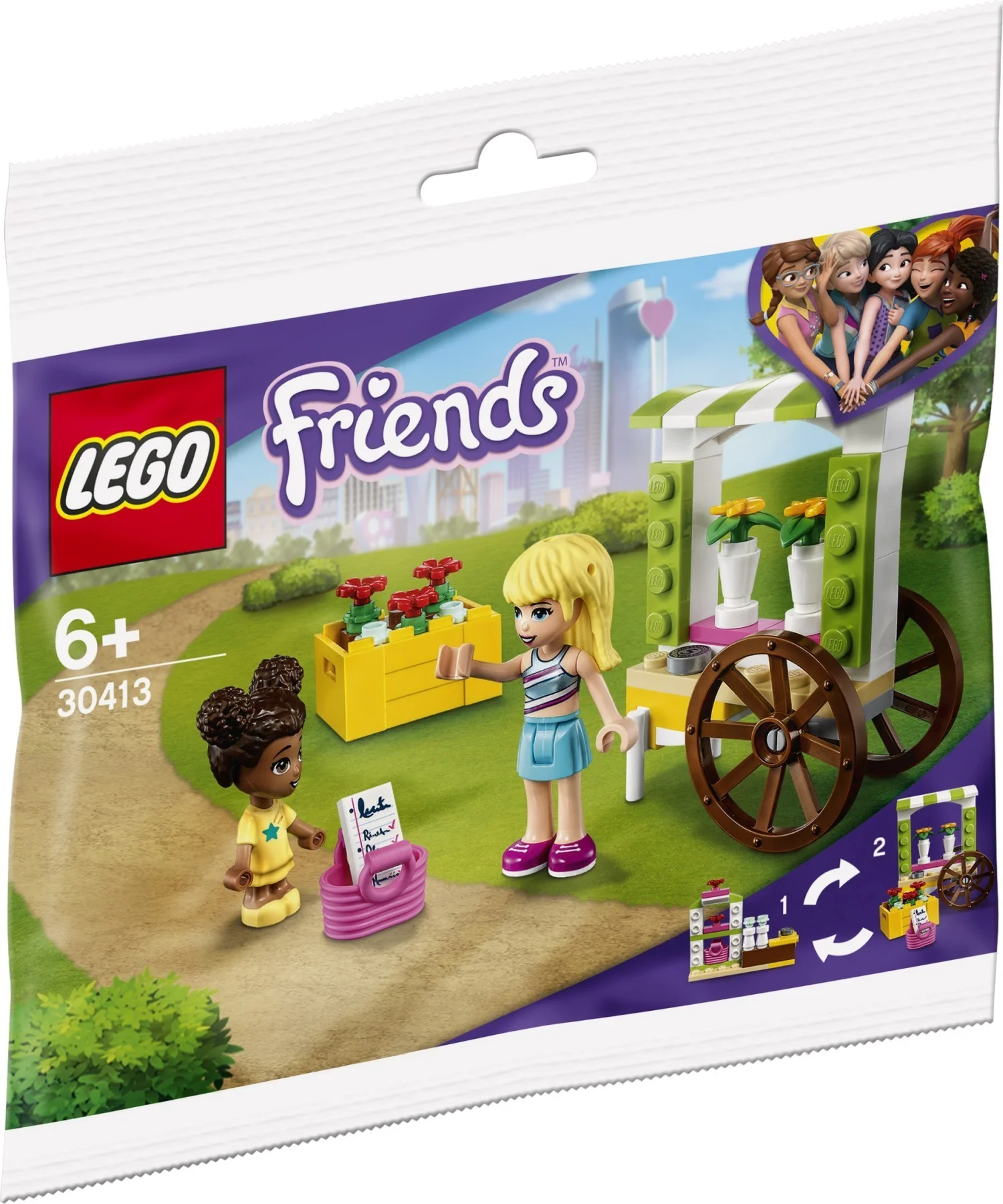 Klocki Lego Friends Wózek z kwiatami Micro Doll Liz & Stephanie