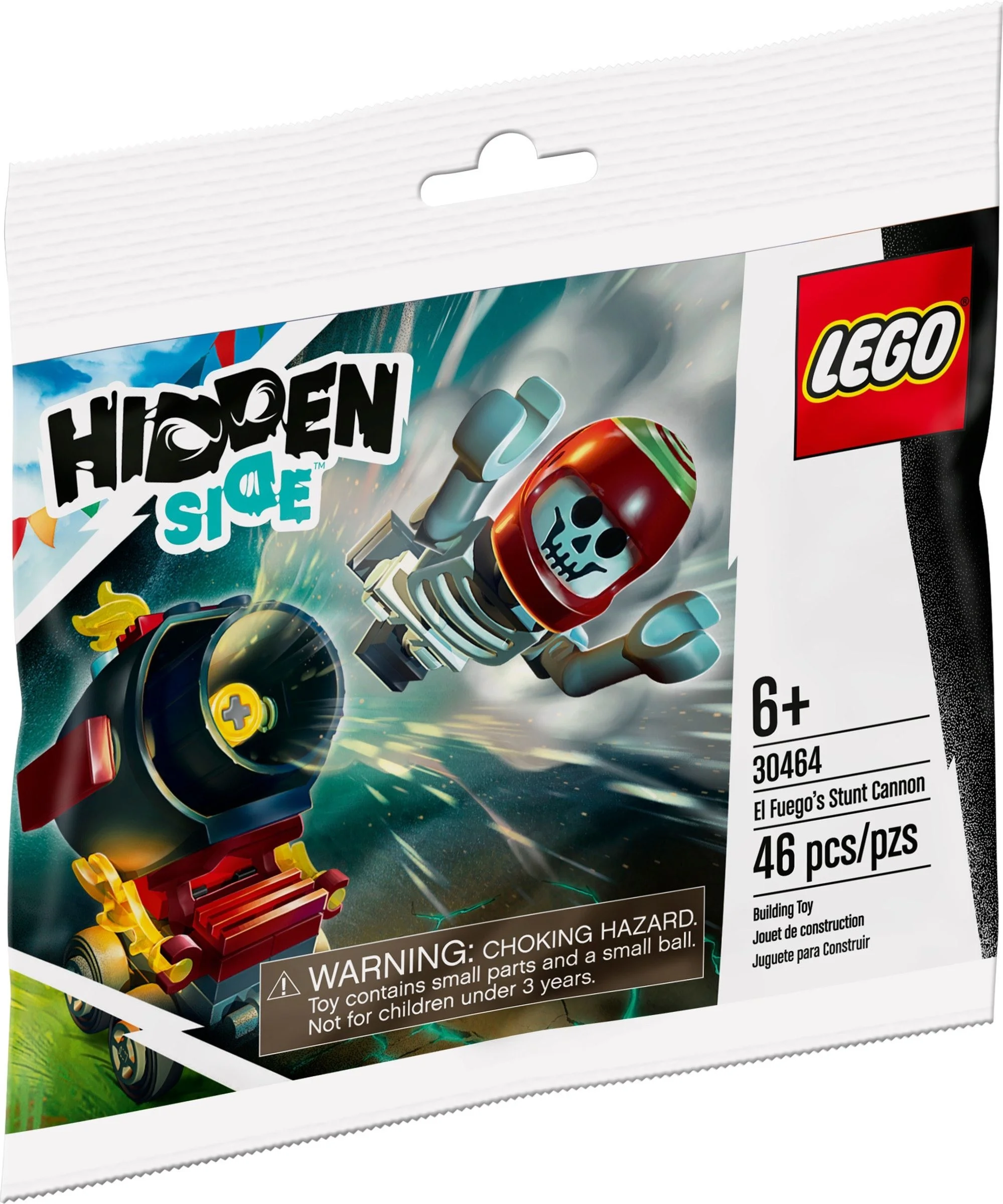 LEGO® 30464 nowy Lego Hidden Side Armata kaskaderska El Fuego szkielet Misb 2020 - zdjęcie 2
