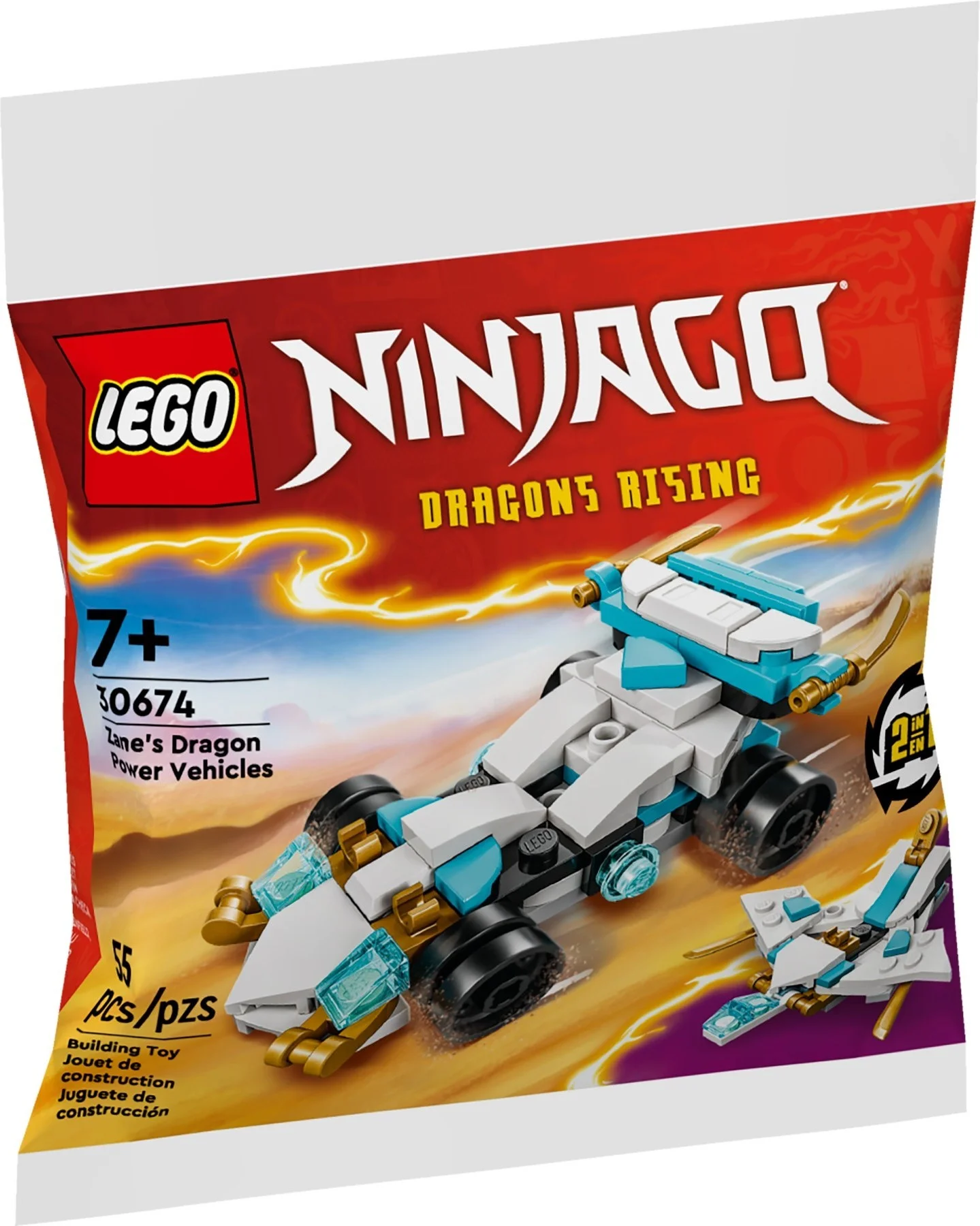Ninjago Smocza moc Zanea pojazdy