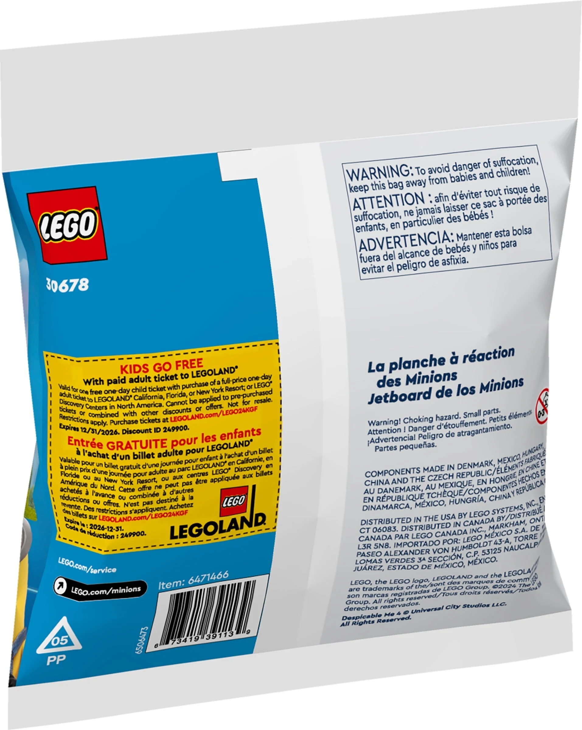 LEGO® 30678 Minions Odrzutowa Deska Minionków 48 El Woreczek - zdjęcie 3
